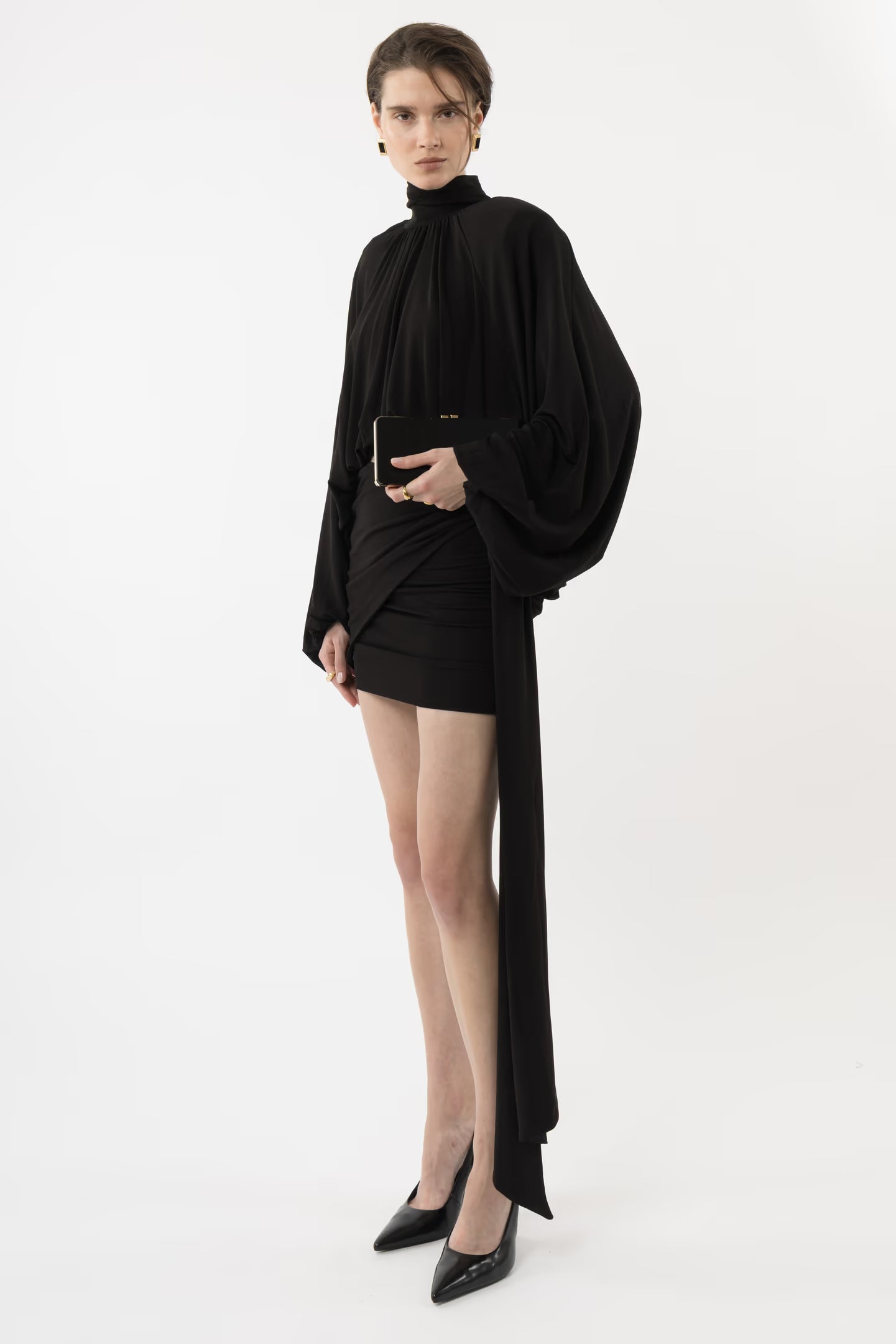 Noir Drape Dress