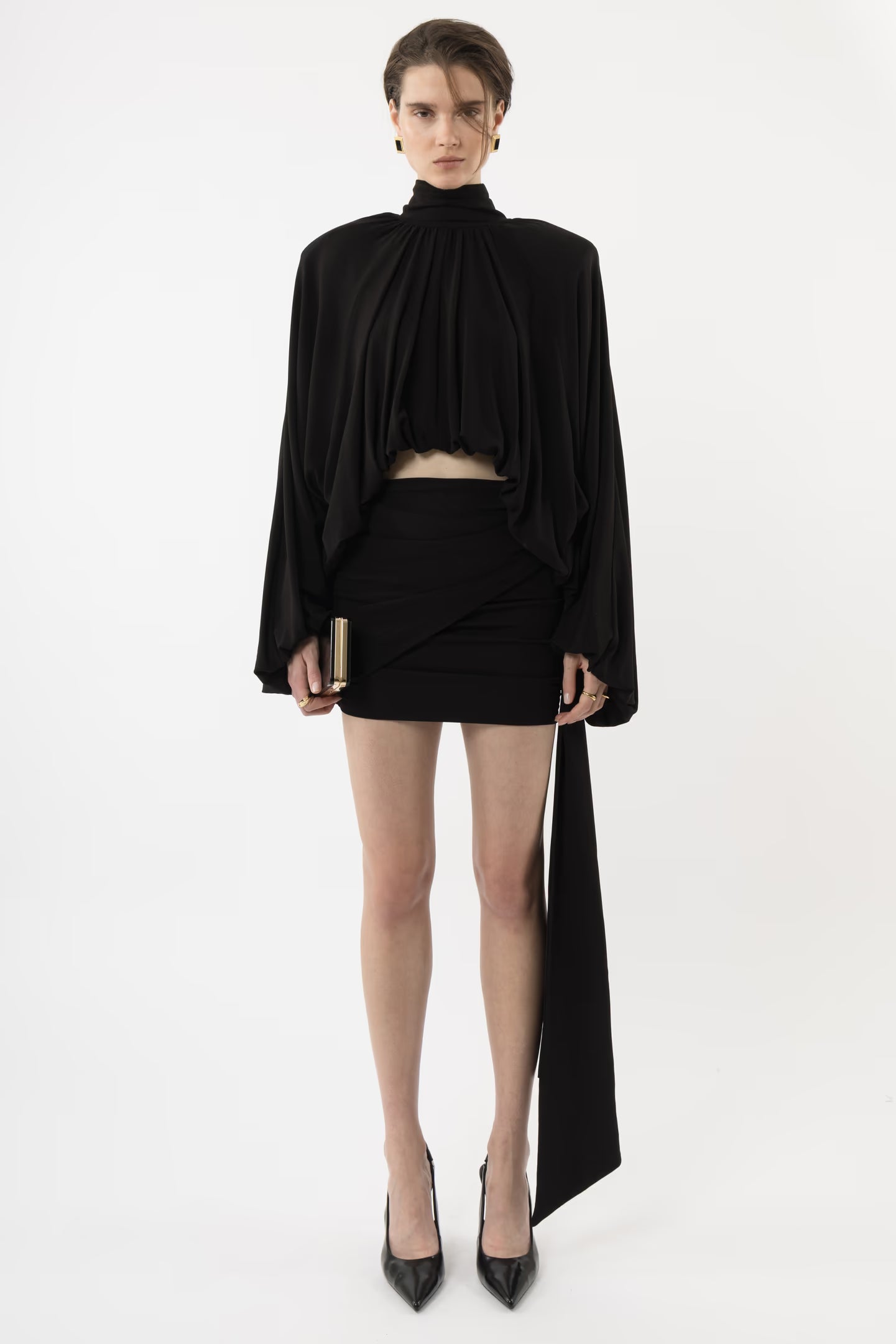 Noir Drape Dress