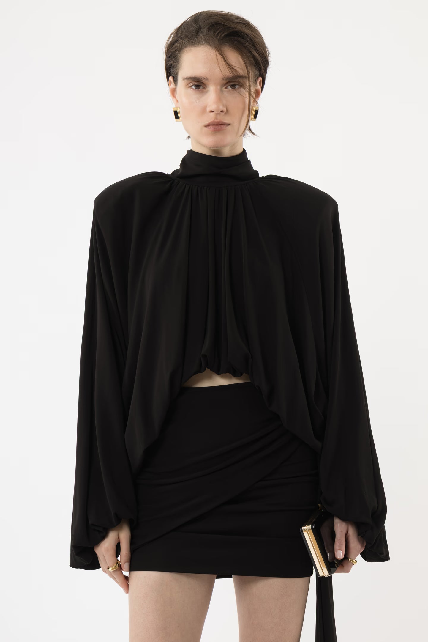 Noir Drape Dress
