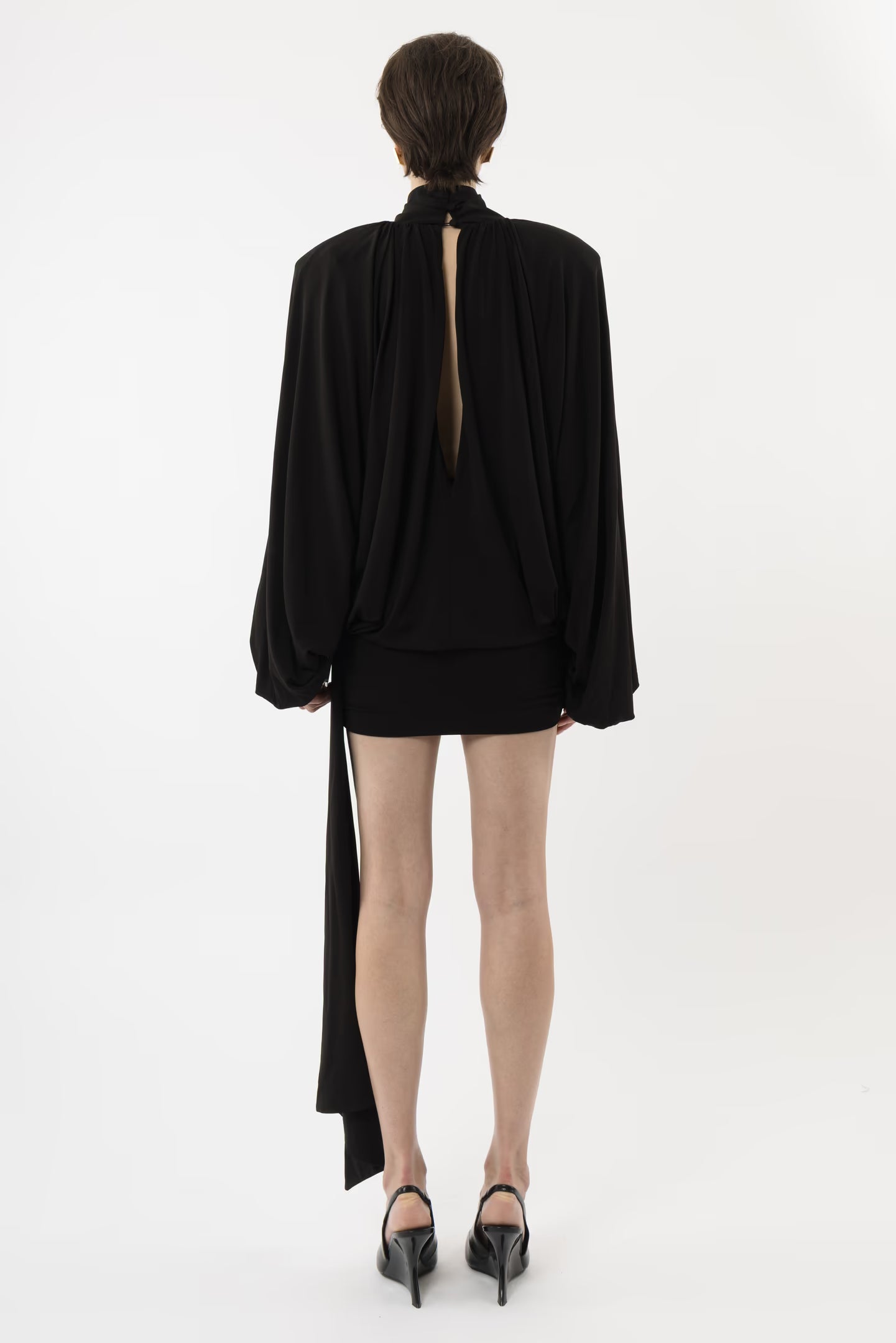 Noir Drape Dress